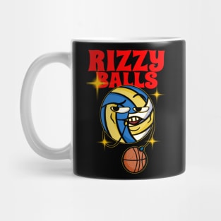 Funny Cute Rizz Balls Funny Sports Gen Z Internet Slang Sports Meme Mug